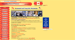 Desktop Screenshot of canadiantravelnurses.com